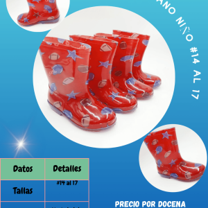 Bota americano niño
