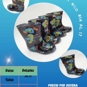 Bota astronauta niño