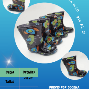 Bota astronauta niño