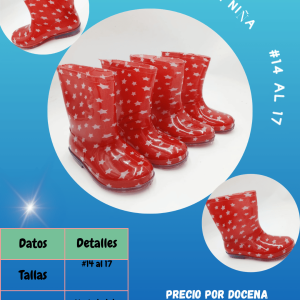 Bota estampada niña