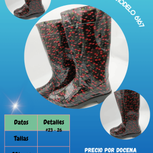 Bota estampada 6167 dama