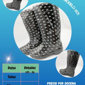 Bota estampada 6171 dama