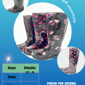 Bota estampada 6174