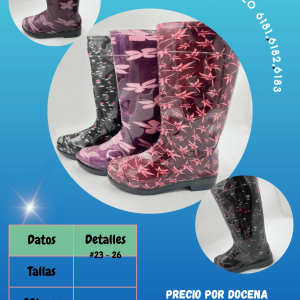 Bota estampada 6181