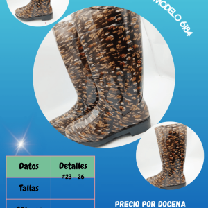 Bota estampada 6184 dama