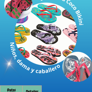 Sandalia Serigrafía Coco Bikini